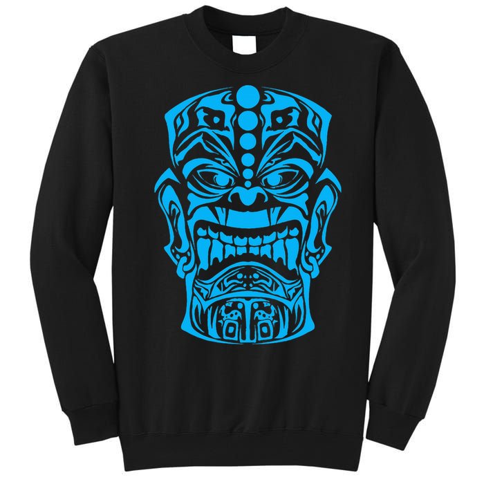 Polynesian Tiki Maori Hawaiian Tribal Tall Sweatshirt