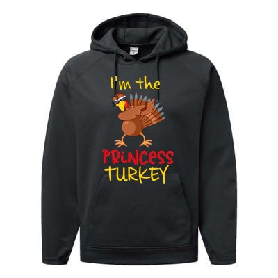 Princess Turkey Matching Family Group Thanksgiving Party Performance Fleece Hoodie