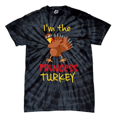 Princess Turkey Matching Family Group Thanksgiving Party Tie-Dye T-Shirt