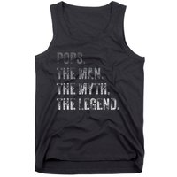 Pops The Man The Myth The Legend Vintage Father's Day Gift Tank Top