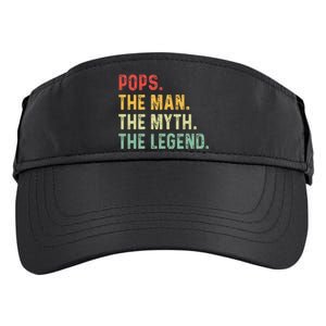 Pops The Man The Myth The Legend Fathers Day Gift Grandpa Adult Drive Performance Visor