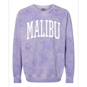 Preppy Trendy Malibu California Colorblast Crewneck Sweatshirt