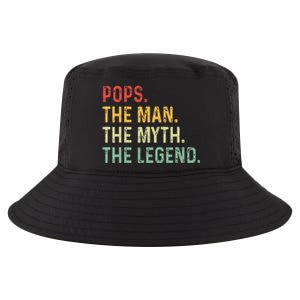 Pops The Man The Myth The Legend Fathers Day Gift Grandpa Cool Comfort Performance Bucket Hat