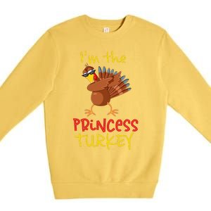 Princess Turkey Matching Family Group Thanksgiving Party Premium Crewneck Sweatshirt