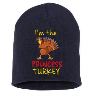 Princess Turkey Matching Family Group Thanksgiving Party Short Acrylic Beanie