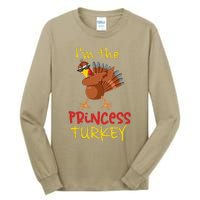 Princess Turkey Matching Family Group Thanksgiving Party Tall Long Sleeve T-Shirt