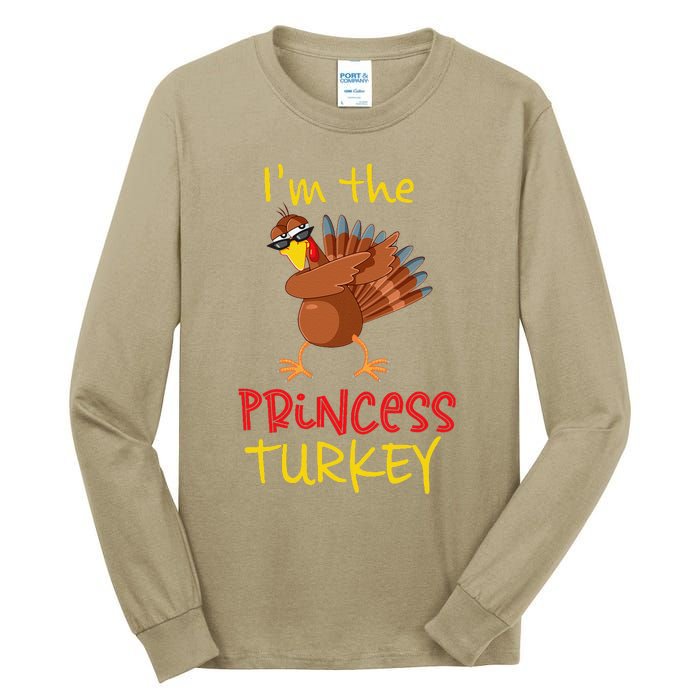 Princess Turkey Matching Family Group Thanksgiving Party Tall Long Sleeve T-Shirt