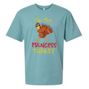 Princess Turkey Matching Family Group Thanksgiving Party Sueded Cloud Jersey T-Shirt