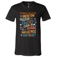 PE Teacher Mentor Physical Education Teacher V-Neck T-Shirt