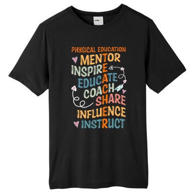 PE Teacher Mentor Physical Education Teacher Tall Fusion ChromaSoft Performance T-Shirt