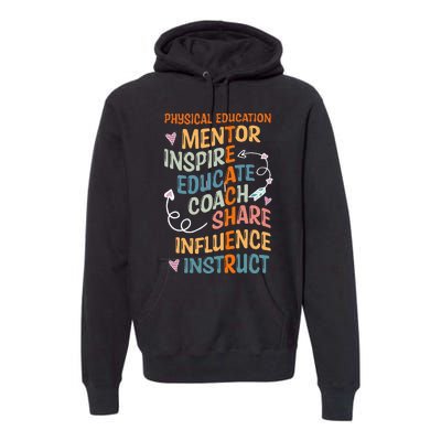 PE Teacher Mentor Physical Education Teacher Premium Hoodie