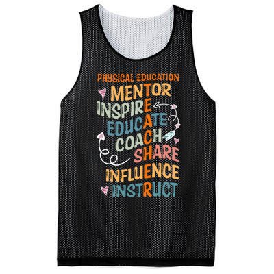 PE Teacher Mentor Physical Education Teacher Mesh Reversible Basketball Jersey Tank