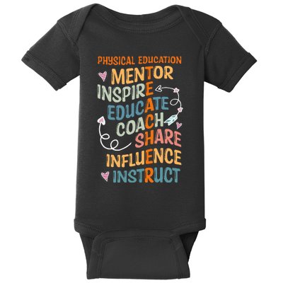 PE Teacher Mentor Physical Education Teacher Baby Bodysuit