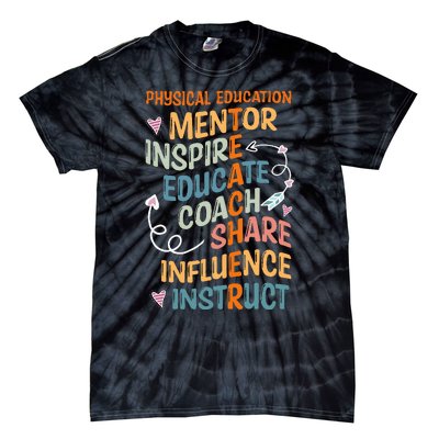 PE Teacher Mentor Physical Education Teacher Tie-Dye T-Shirt