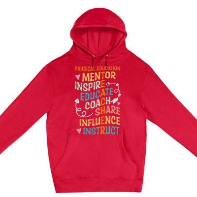 PE Teacher Mentor Physical Education Teacher Premium Pullover Hoodie