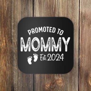 Promoted To Mommy 2024 Soon To Be Mama Funny New Mom Coaster