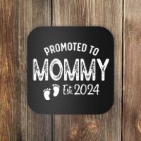 Promoted To Mommy 2024 Soon To Be Mama Funny New Mom Coaster