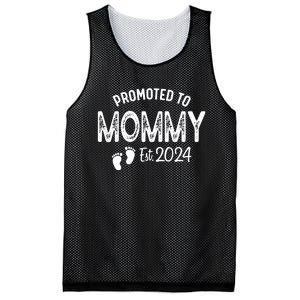 Promoted To Mommy 2024 Soon To Be Mama Funny New Mom Mesh Reversible Basketball Jersey Tank