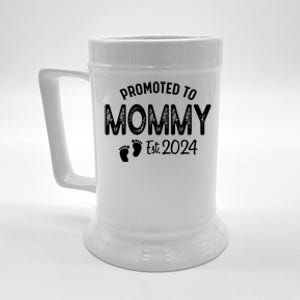 Promoted To Mommy 2024 Soon To Be Mama Funny New Mom Beer Stein