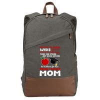 Proud Teacher Mom Mother's Day Gift Cotton Canvas Backpack