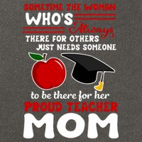 Proud Teacher Mom Mother's Day Gift Cotton Canvas Backpack