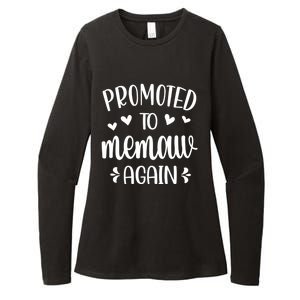 Promoted To Memaw Again Reveal Memaw To Be Gift Womens CVC Long Sleeve Shirt