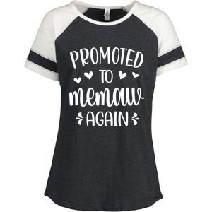 Promoted To Memaw Again Reveal Memaw To Be Gift Enza Ladies Jersey Colorblock Tee