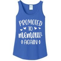 Promoted To Memaw Again Reveal Memaw To Be Gift Ladies Essential Tank