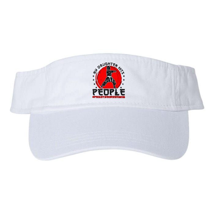 Proud Taekwondo Mom Taekwondo Mama Taekwondo Fighter Mom Valucap Bio-Washed Visor