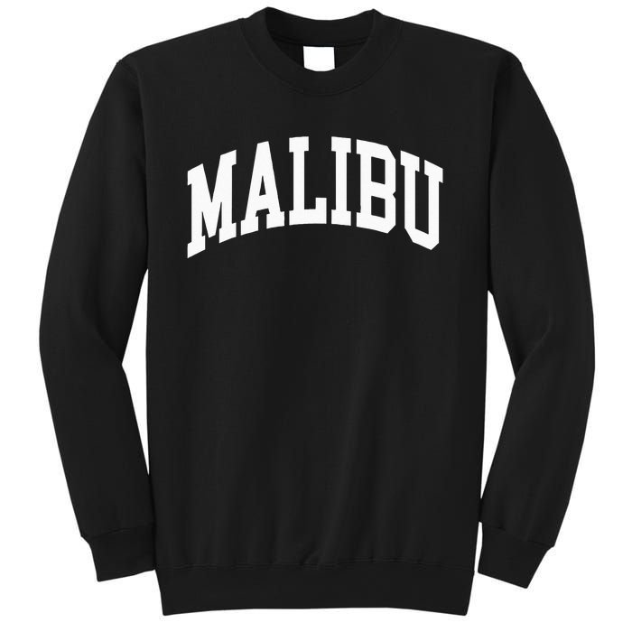 Preppy Trendy Malibu California CA Font Sweatshirt