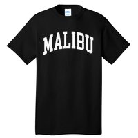 Preppy Trendy Malibu California CA Font Tall T-Shirt