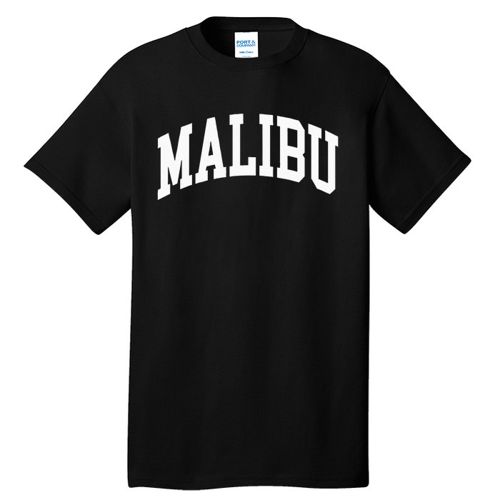 Preppy Trendy Malibu California CA Font Tall T-Shirt