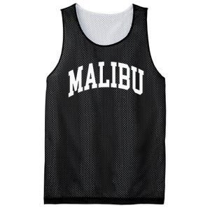 Preppy Trendy Malibu California CA Font Mesh Reversible Basketball Jersey Tank