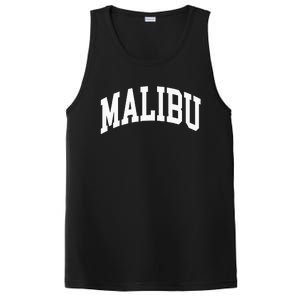 Preppy Trendy Malibu California CA Font PosiCharge Competitor Tank