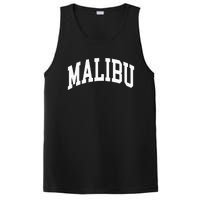 Preppy Trendy Malibu California CA Font PosiCharge Competitor Tank