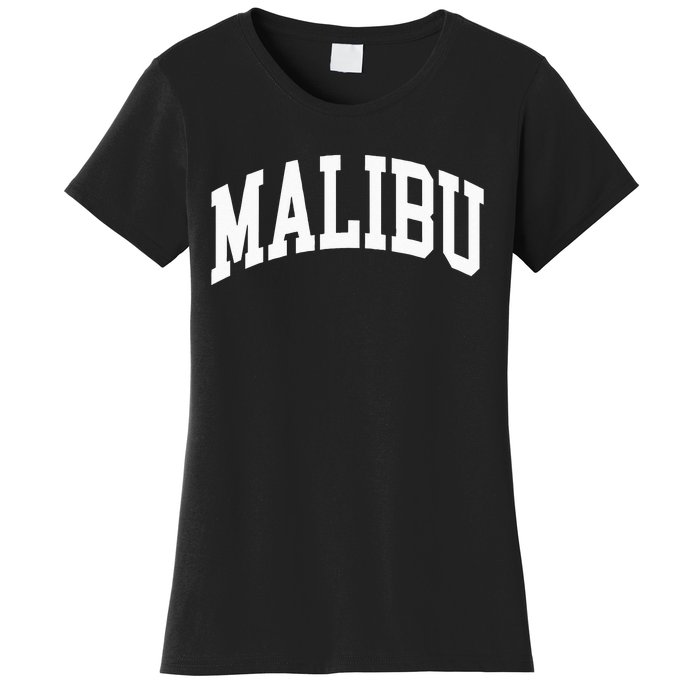 Preppy Trendy Malibu California CA Font Women's T-Shirt