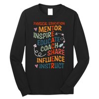 Pe Teacher Mentor Physical Education Teacher Outfit Long Sleeve Shirt