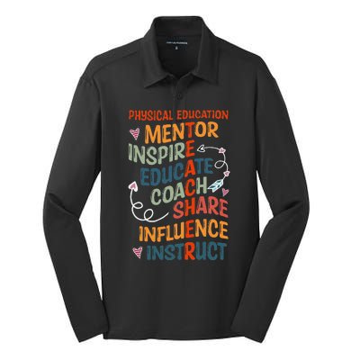 Pe Teacher Mentor Physical Education Teacher Outfit Silk Touch Performance Long Sleeve Polo