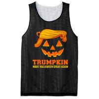 Pumpkin Trumpkin Make Halloween Great Again Mesh Reversible Basketball Jersey Tank