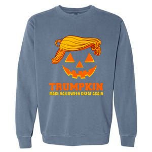 Pumpkin Trumpkin Make Halloween Great Again Garment-Dyed Sweatshirt