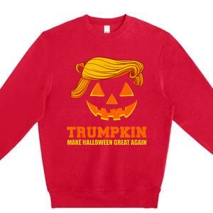 Pumpkin Trumpkin Make Halloween Great Again Premium Crewneck Sweatshirt