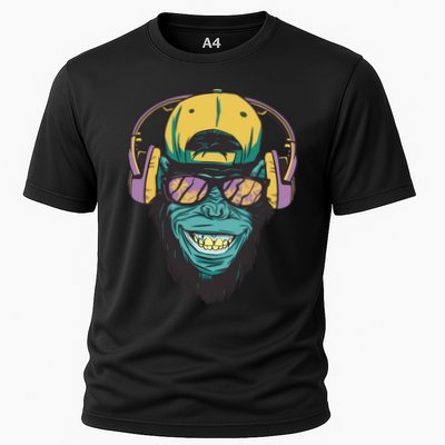 Palm Tree Music Monkey Performance Shirt
