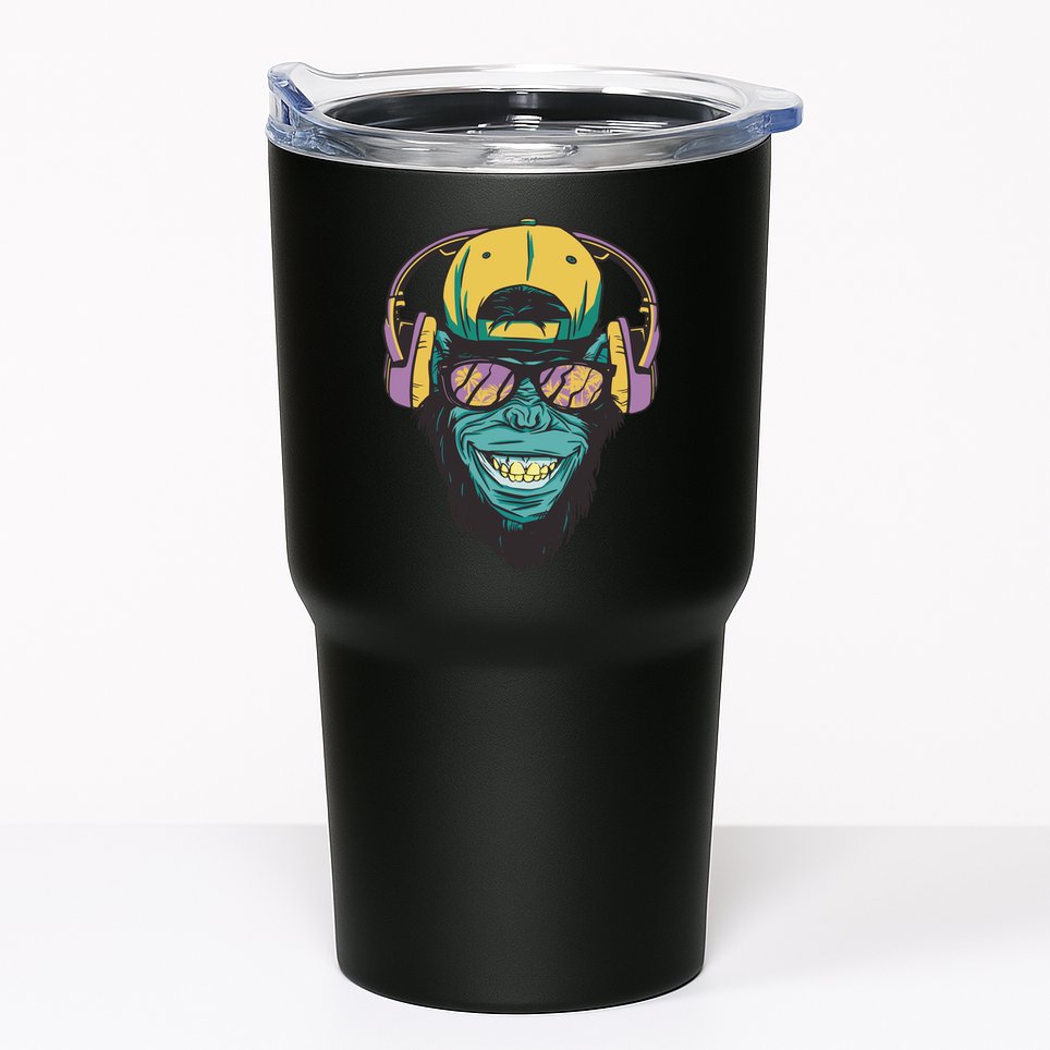 Palm Tree Music Monkey Tumbler