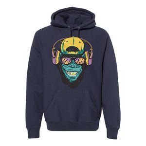 Palm Tree Music Monkey Premium Hoodie