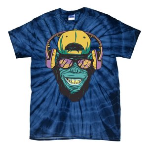 Palm Tree Music Monkey Tie-Dye T-Shirt