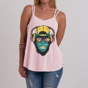 Palm Tree Music Monkey Women's Strappy Tank