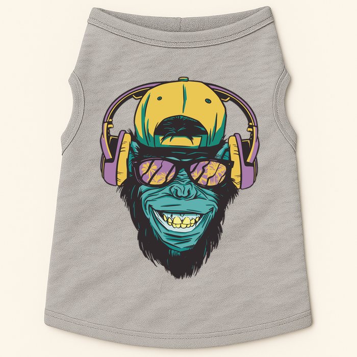 Palm Tree Music Monkey Doggie Tank
