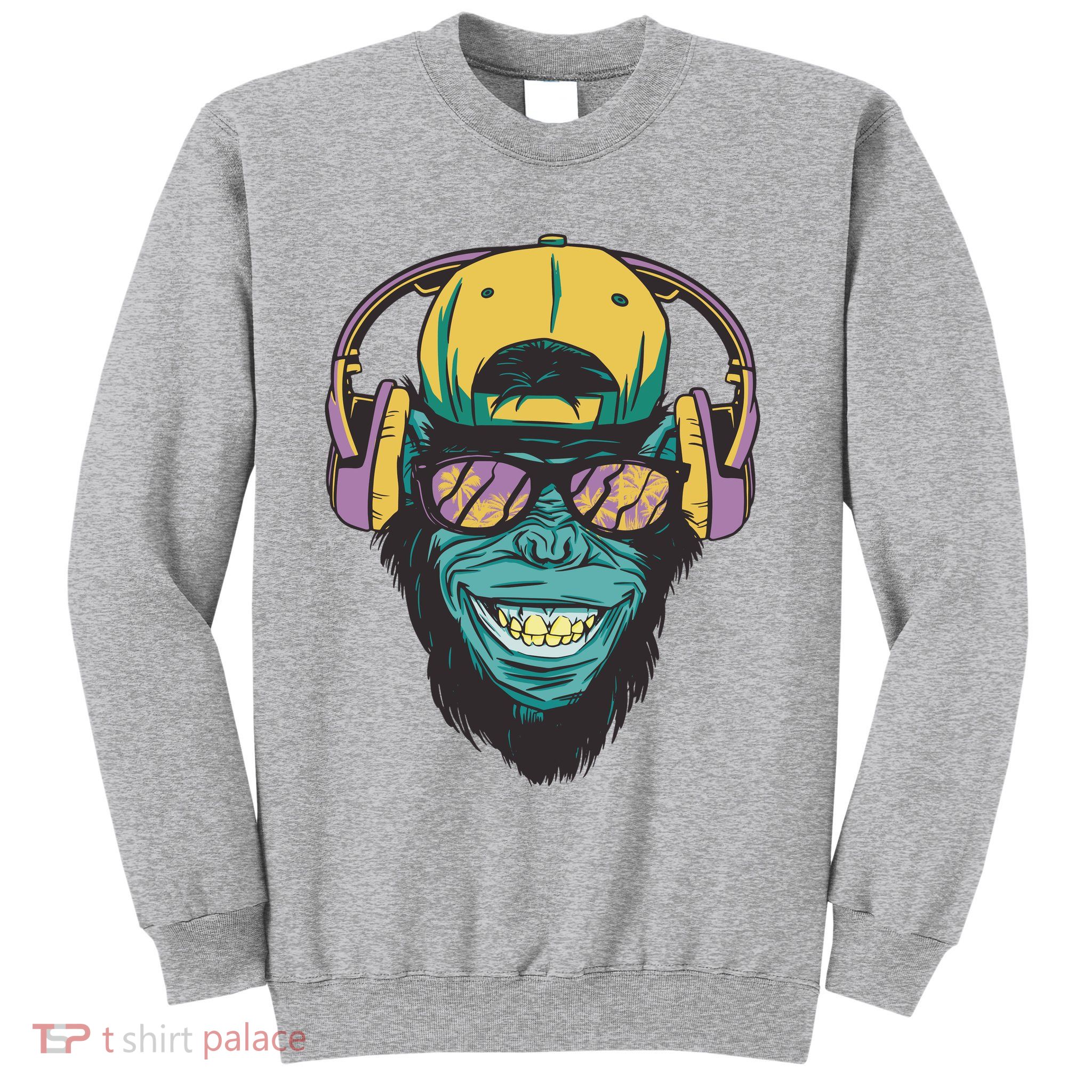 Palm Tree Music Monkey Sweatshirt