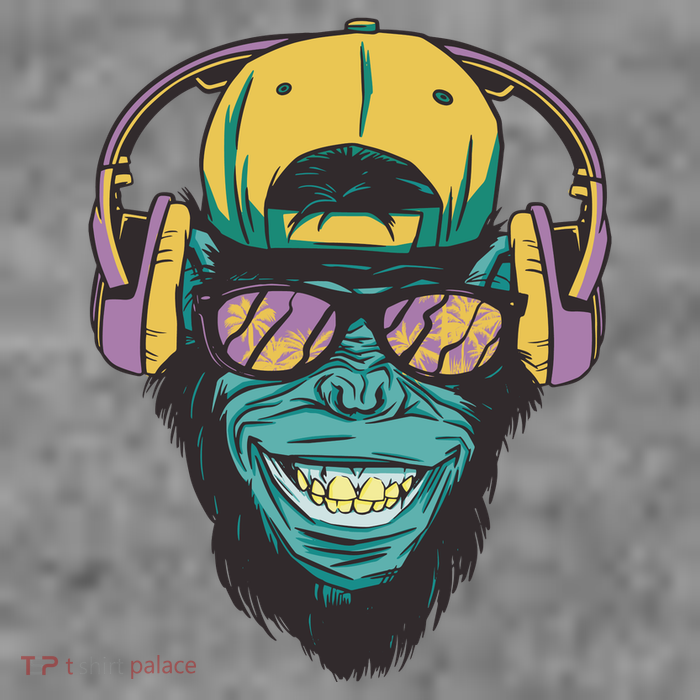 Palm Tree Music Monkey Sweatshirt