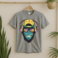 Palm Tree Music Monkey T-Shirt